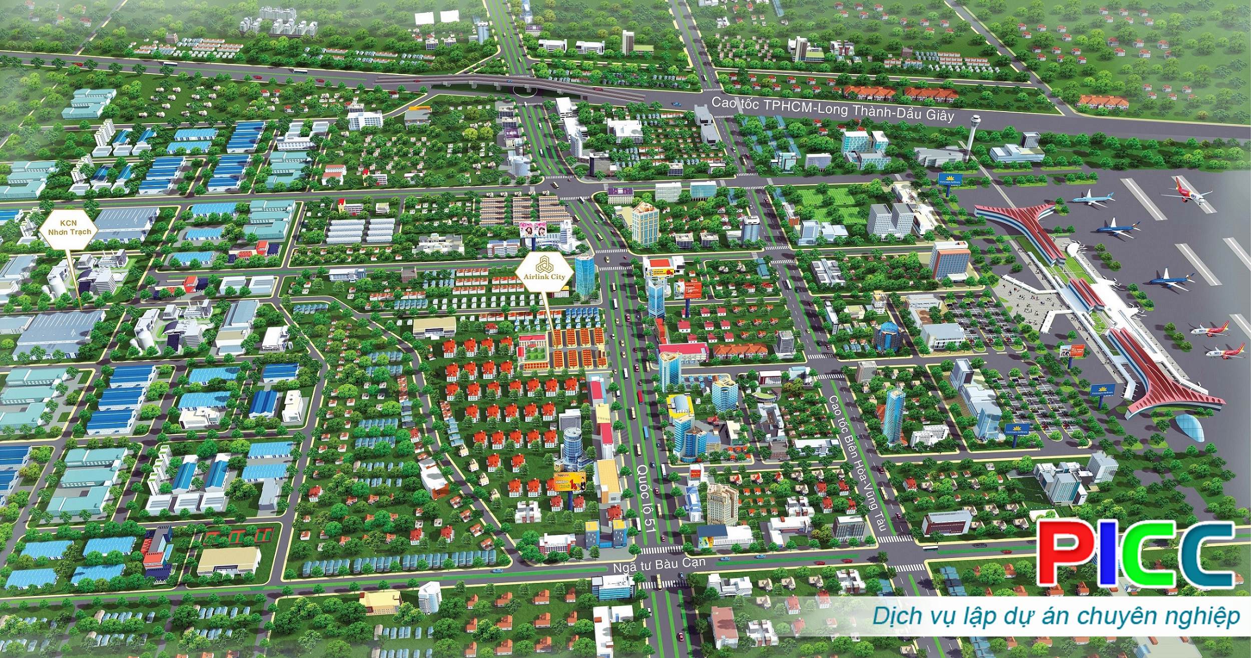 Dự án đầu tư Khu công nghiệp và khu dân cư sân bay Long Thành